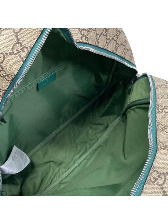 Gucci Backpack Children\'s GG Supreme Beige Green Multi Beetle Print main image 12